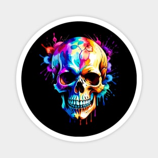 Skull Design in vibrant vector Style Magnet